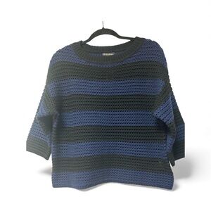 Club Room Blue and Black Striped Sweater